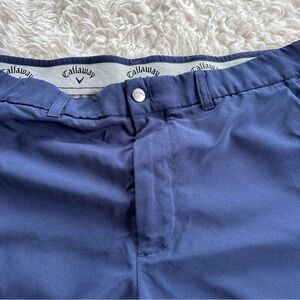 Callaway Men's Flat Front Shorts - Deep Blue